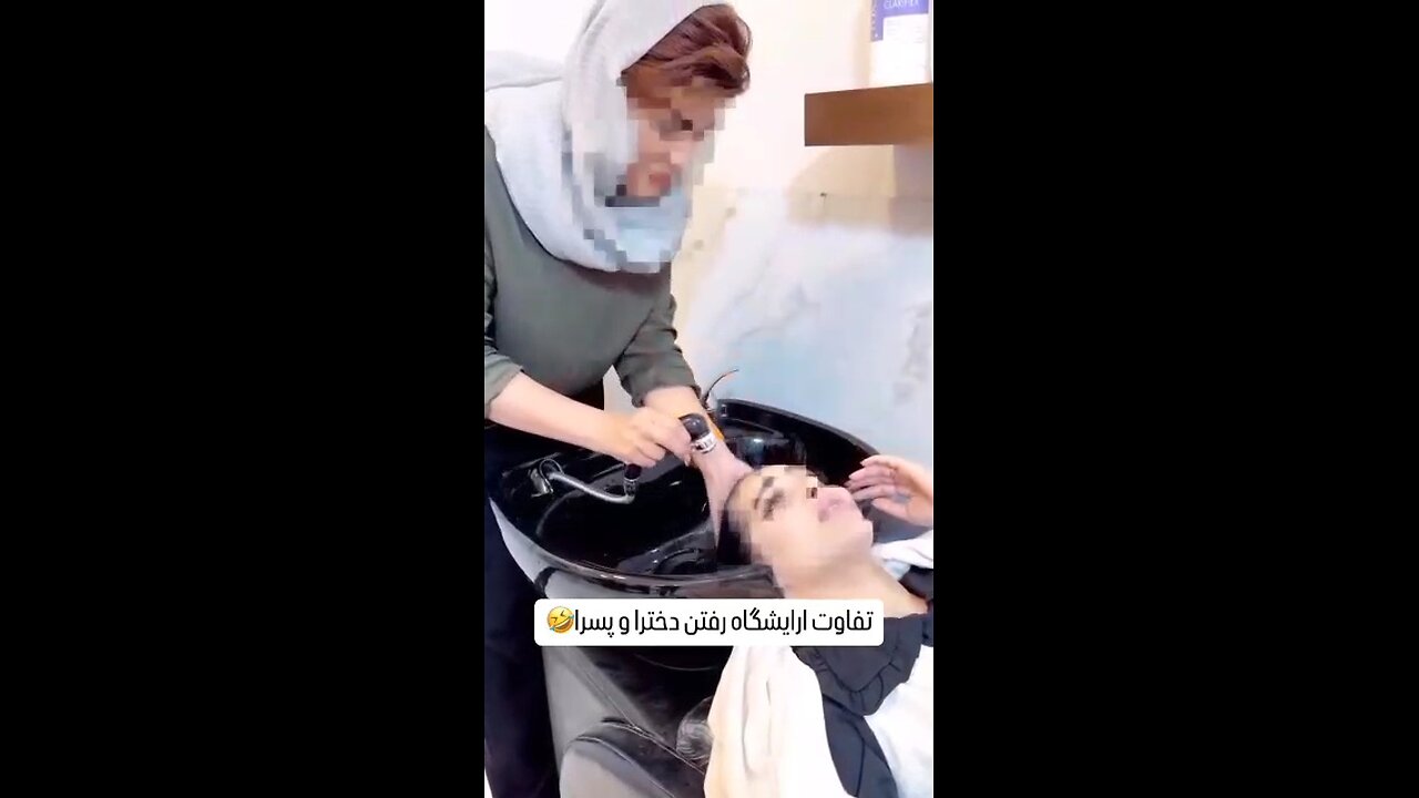🤣😂تفاوت آرایشگاه رفتن دختراوپسرا