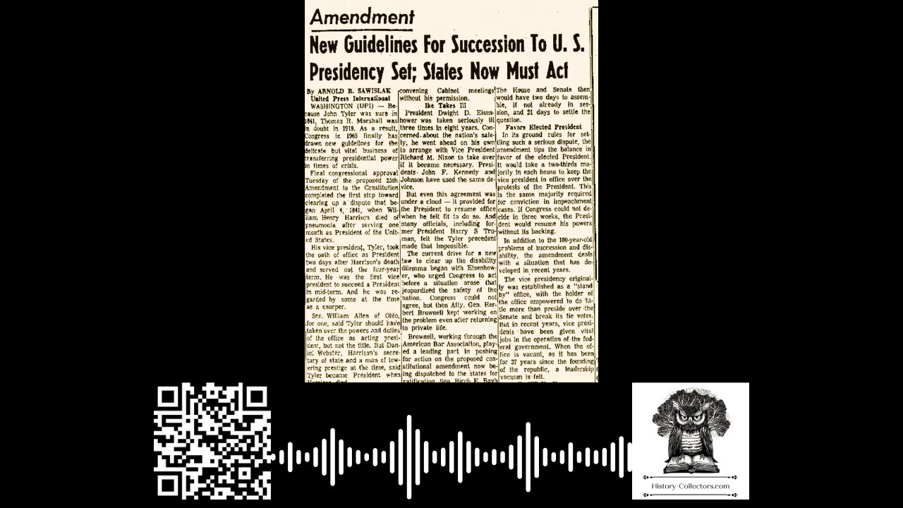 #OnThisDate July 6, 1965: Presidential Continuity