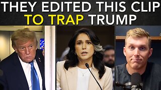 Media CAUGHT Editing Tulsi Gabbard Clip TO TRAP Trump