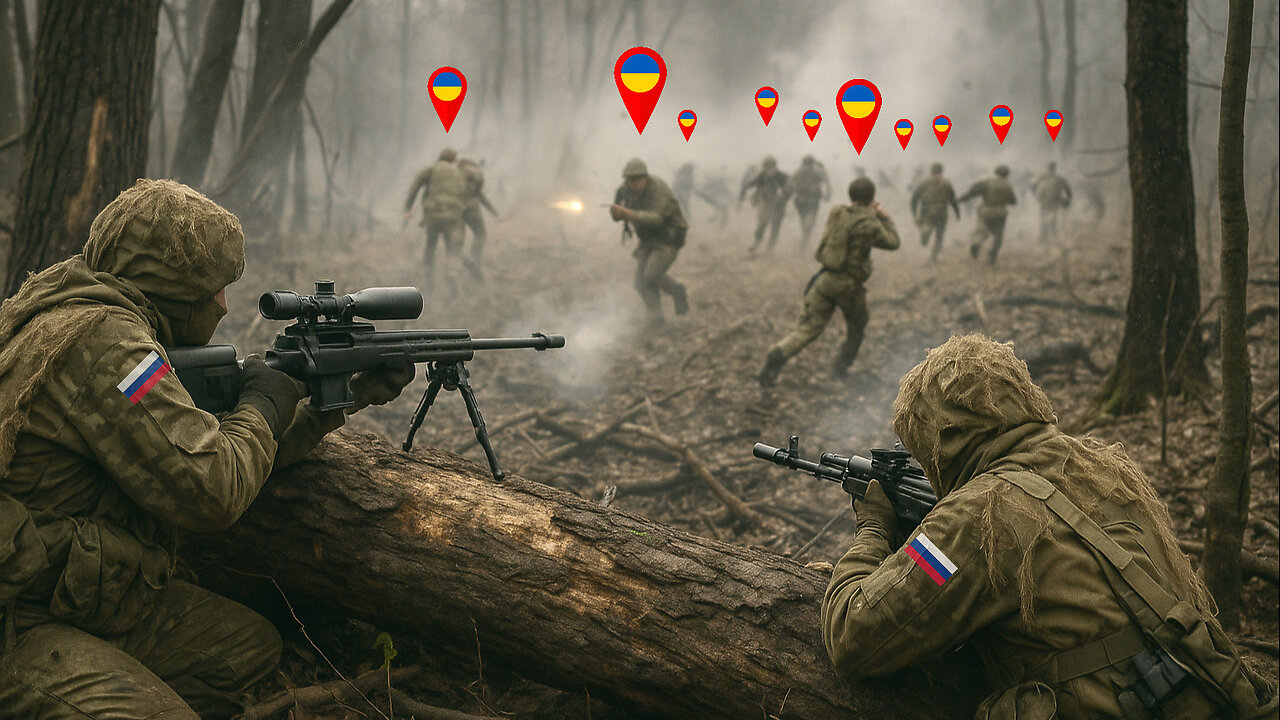 Rare! Russian snipers destroyed Ukrainian troops at long range