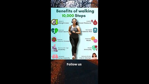Benefits of walking 10000 steps