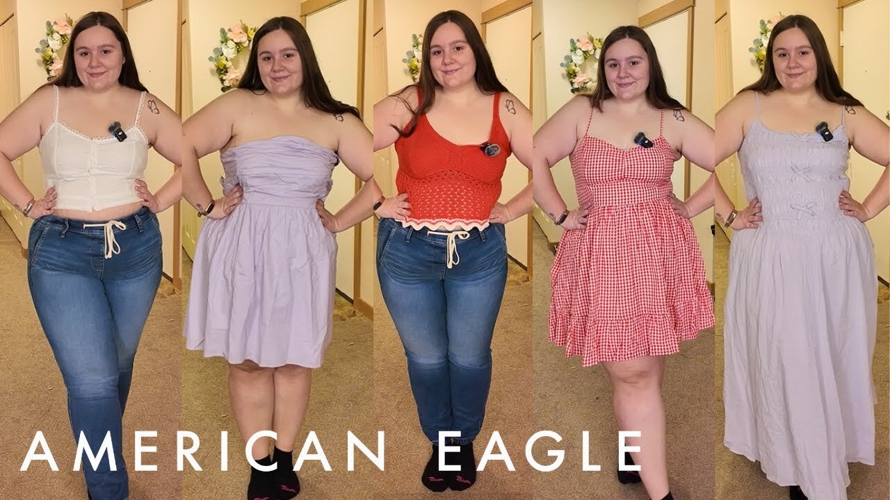 American Eagle + Aerie Plus Size Try On Haul | Size 18 Dresses & Tops