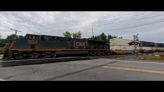 CSX I135 Intermodal Train from Lodi, Ohio September 6, 2025 Anamorphic Lens on GoPro 13