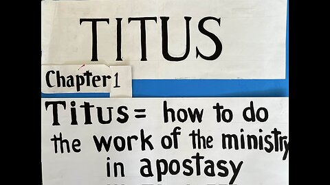 Titus Chapter 1 – Marianne Manley