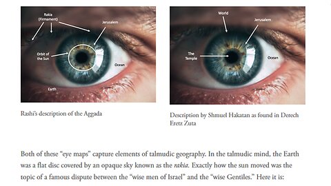FLAT EARTH TALMUD'S ALL-SEEING EYE "MAN BECOMES GOD IN HIS OWN EYES INSIDE THE TEMPLE OF THE SUN" - King Street News