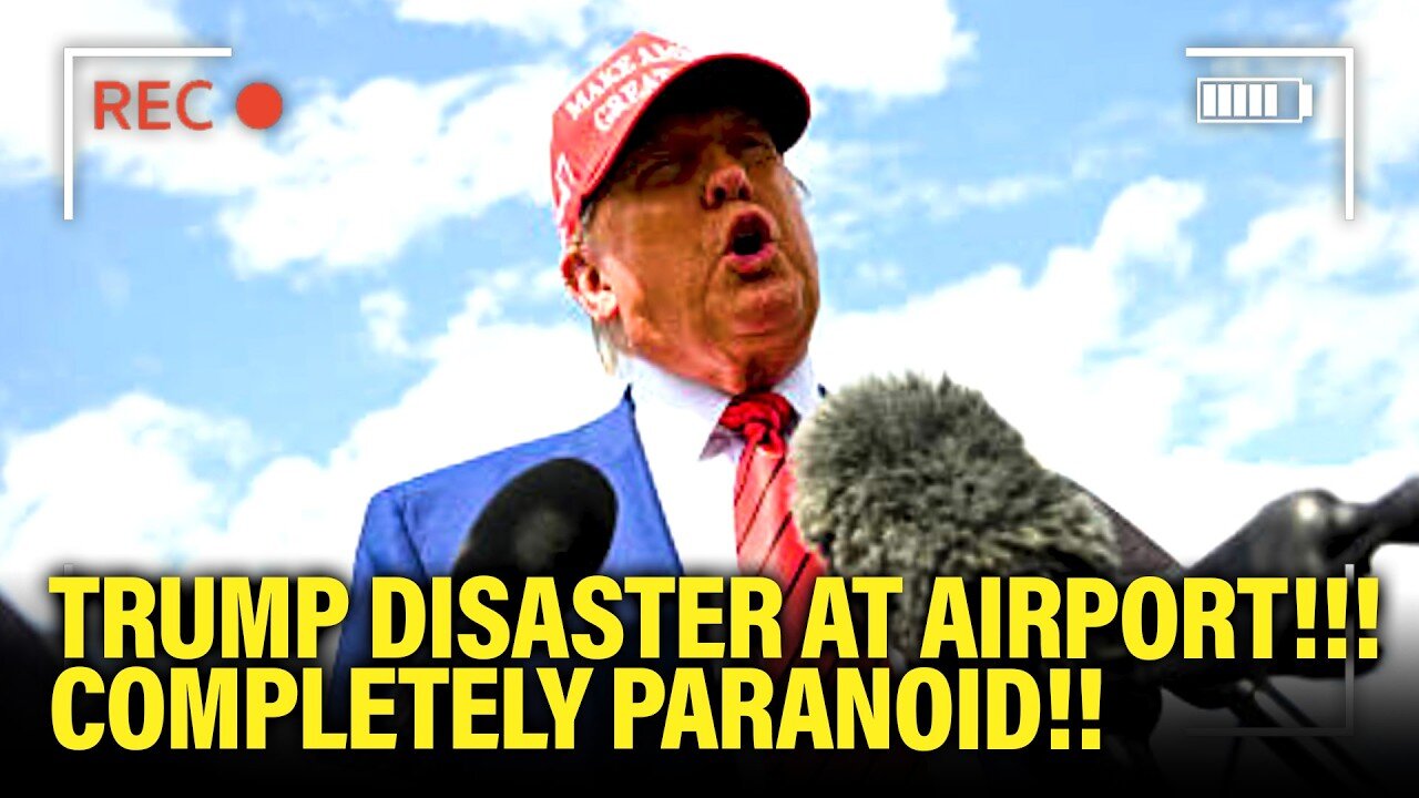Trump has DISASTER PRESSER at Airport as HE RUNS FROM DC