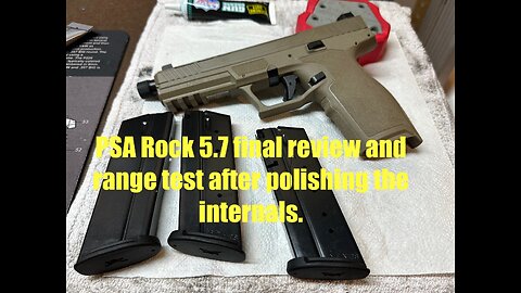 Palmetto State Armory Rock 5.7 Full Size: final review after firing range. Includes shooting video.