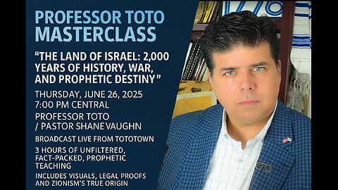 MASTERCLASS with Professor Toto - TOTAL EDUCATION - No Entertainment!!!
