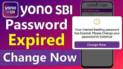 Yono SBI Password will Expire Change Now | Yono SBI Password Change |How to change yono sbi password