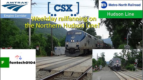 Summer railfanning on the Hudson Line around Putnam County! Featuring heritage units & P42's!