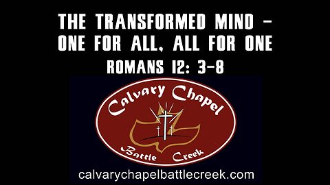 June 15, 2025 - The Transformed Mind – One For All, All For One