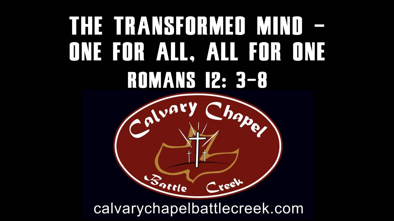 June 15, 2025 - The Transformed Mind – One For All, All For One