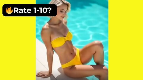 🔥 Rate This Yellow Bikini 1-10? | Supermodel Beach 4K