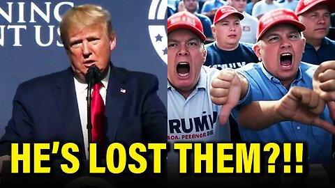 Trump PANICS after supporters BOO his recent DECISION