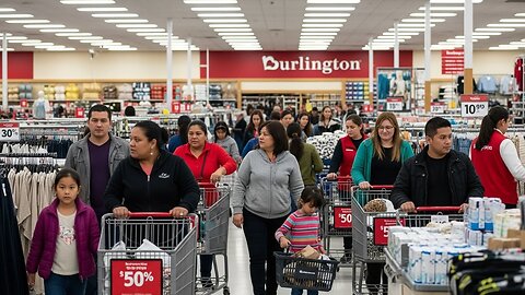People walking in burlington store