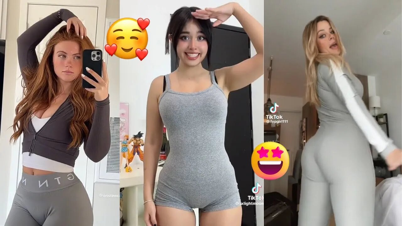 Hot cute girls dancing, no panties compilation