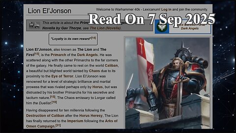 Lion El'Johnson - 7 September 2025