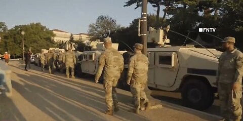 U.S. NATIONAL GUARD🚔👩‍🚀🏛️👨‍🚀📸DEPLOYED WITH MILITARY VEHICLES IN WASHINGTON D.C🏛️🚔🧑‍🚀💫