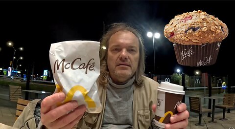 McDonald's Fruit & Fiber Muffin & Dark Roast Coffee Review