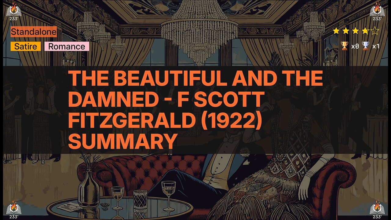 The Beautiful and the Damned - F Scott Fitzgerald (1922) Summary