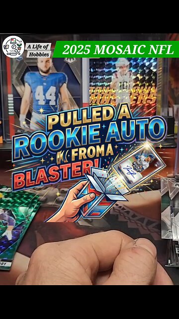 Pulled a Rookie Auto from a retail blaster of 2025 Mosaic NFL
