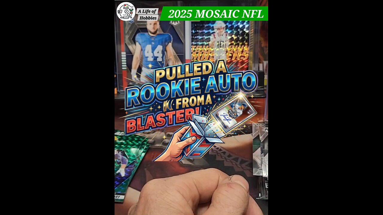 Pulled a Rookie Auto from a retail blaster of 2025 Mosaic NFL