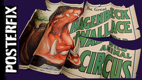 RESTORING Hagenbeck-Wallace CIRCUS 1920s Poster Fix