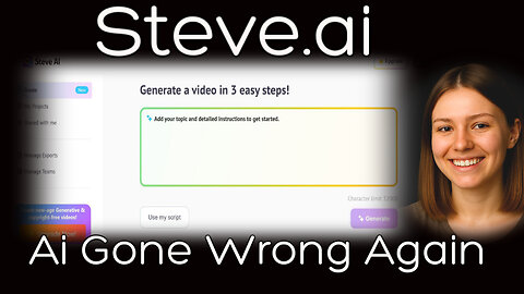 AI Gone Wrong: Steve AI Prompt-to-Video (Version 3.1 Review)