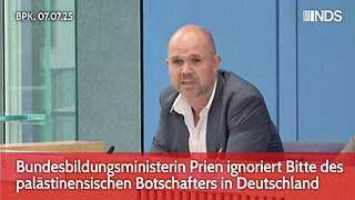 Bundesbildungsministerin Prien ignoriert Bitte des palästinensischen Botschafters in Deutschland BPK