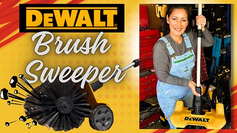 NEW! DeWalt Power Brush Sweeper Scrubber Review DXSBXA2017-002 Unboxing Assembly Instructions & Demo