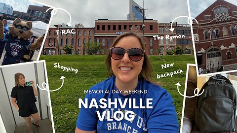 NASHVILLE Vlog: Getting REAL ID and new Travel bags + Touring Ryman Auditorium