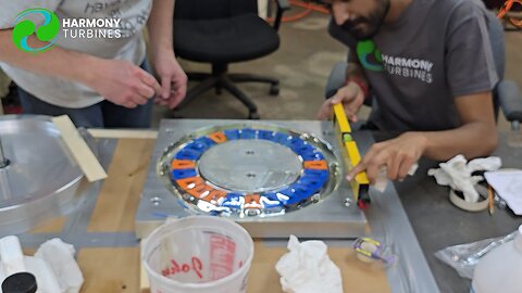 Casting and LIVE De-Molding of our Simplified Axial Flux Generator Core