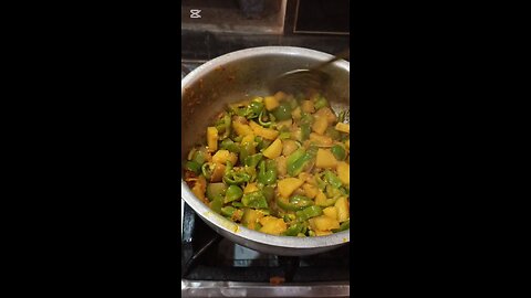 Potato and capsicum recipe