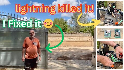 I Fixed My Automated Gate After A Lightning Strike