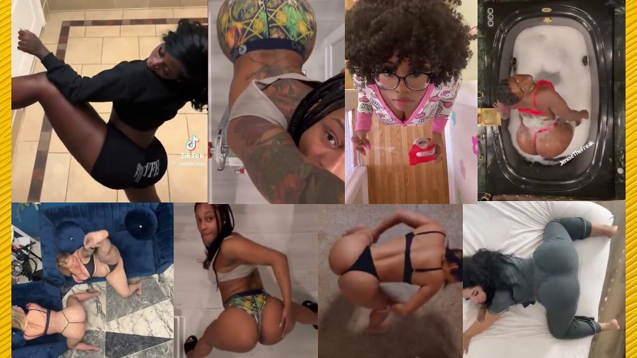 BIG BOOTY BLACK GIRLS TWERKING COMPILATION 87 - Big bank tiktok challenge ❤️‍ClipchampGirls 2025