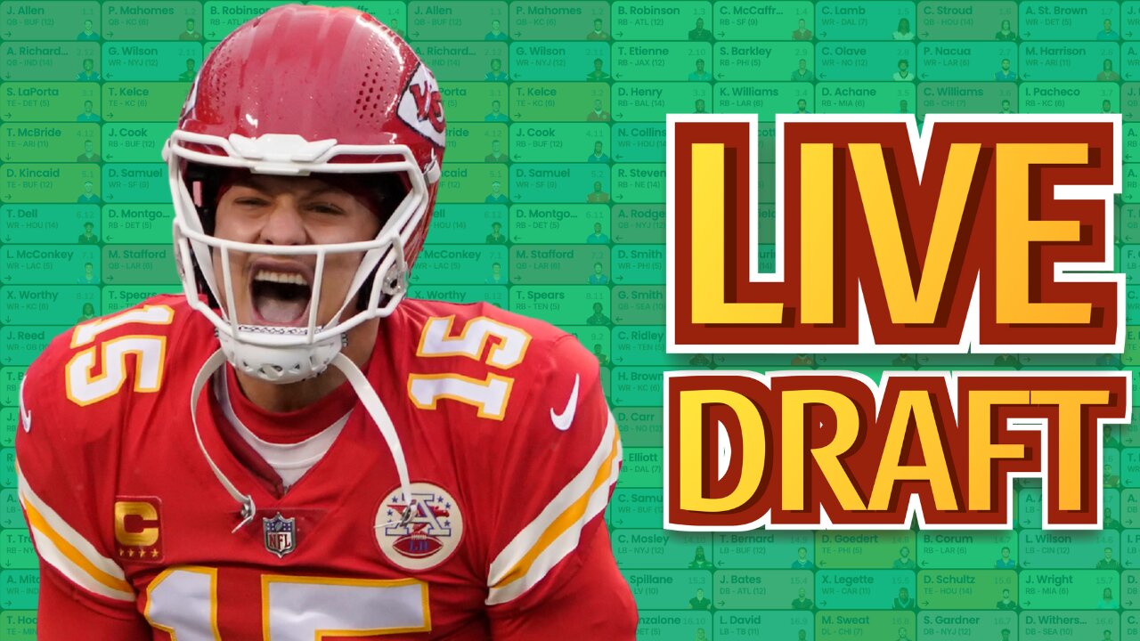Crush the Competition: LIVE Fantasy Football Draft Like a PRO!