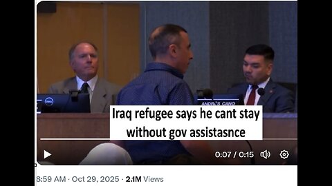 Iraq refuge says he cant afford to stay without gov support
