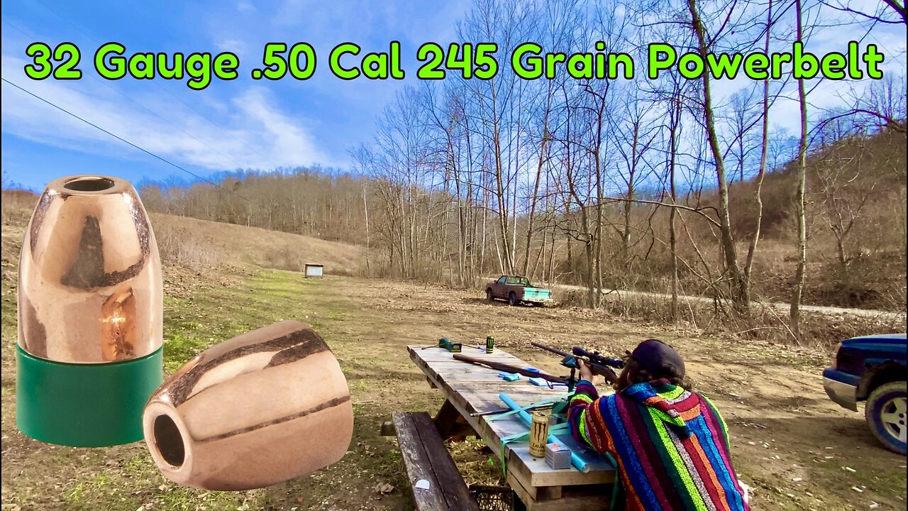 .50 Cal 245 Grain Powerbelts In 32 Gauge