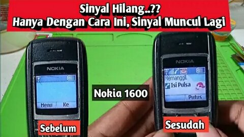 The signal on the old Nokia 1600 has disappeared! It's easy, and the signal will return in just 5 minutes.