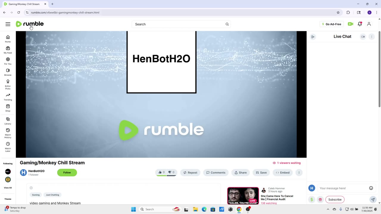 Gaming/Monkey Chill Stream
