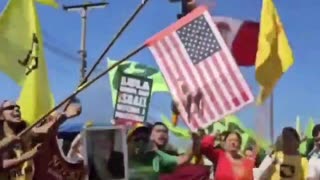 Queman muñecos de Trump y banderas de EE.UU. en protestas en Brasil
