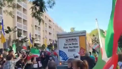U-Haul Driver Rams Through Protestors in Los Angeles