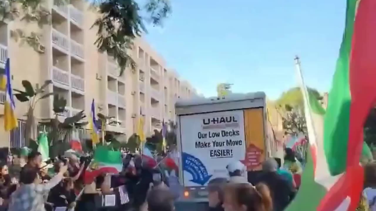 U-Haul Driver Rams Through Protestors in Los Angeles
