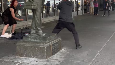 Fight Outside of Port Authority NYC