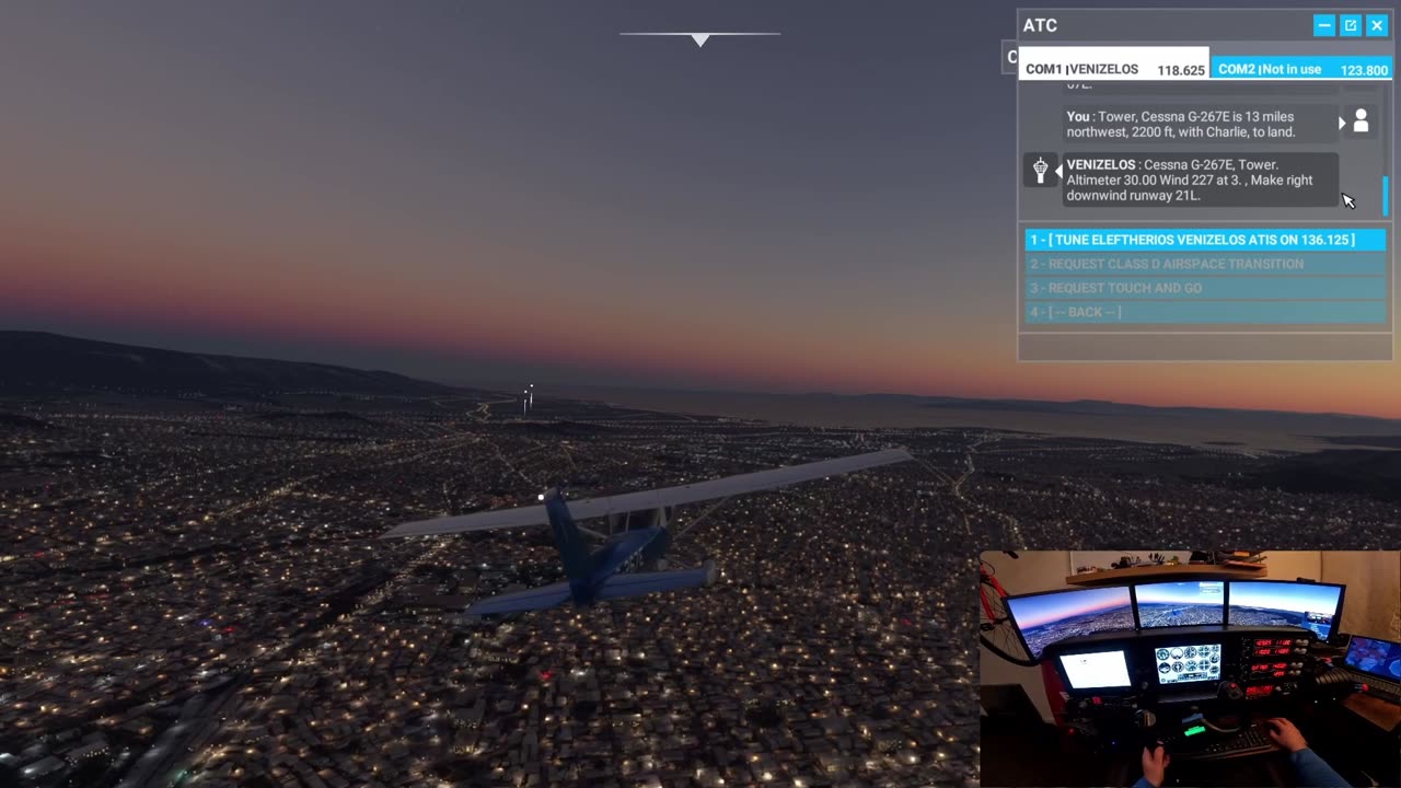 🚁 Stunning External Flight Over Athens Skyline | Virtual Cessna MSFS 2020 Magic 🌟