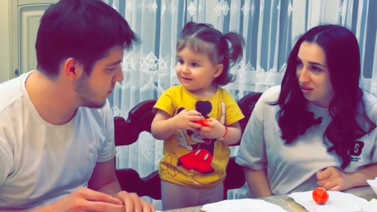 Look at the love for her father in that innocent little heart.