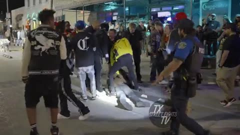 Wild Fights Break Out on 6th Street in Austin, TX – March 15, 2025