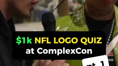 $1000 NFL LOGO QUIZ AT COMPLEX CON 2023 PART 1