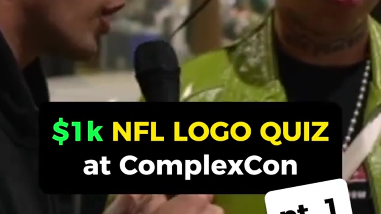 $1000 NFL LOGO QUIZ AT COMPLEX CON 2023 PART 1