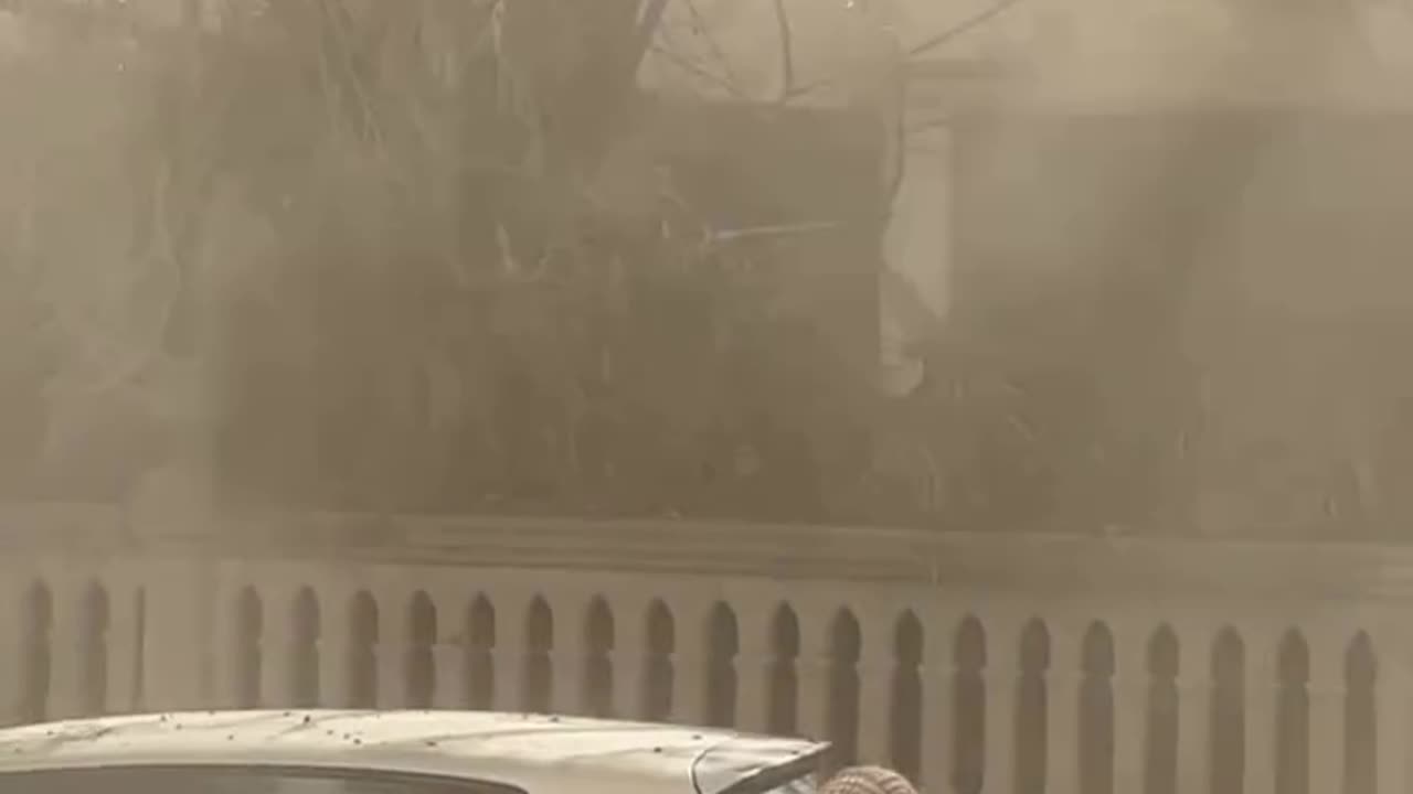 The moment the occupation bombed a camp of displaced Palestinians, west of Gaza City.